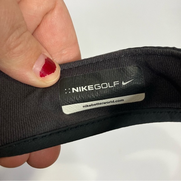Nike Golf Strap back visor adjustable black one size fits most - Picture 4 of 7